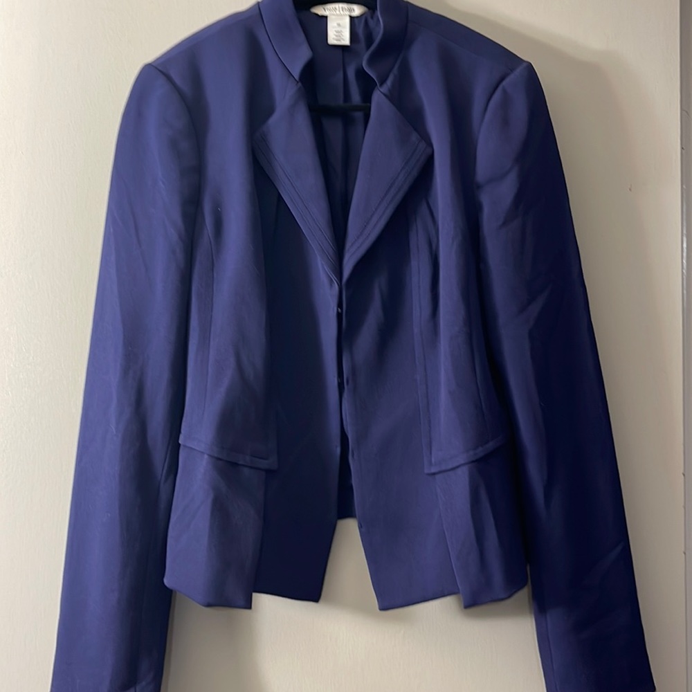 WHBM blue business blazer